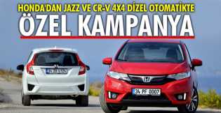 Honda'dan Jazz ve CR-V 4x4 dizel otomatikte özel fırsatlar