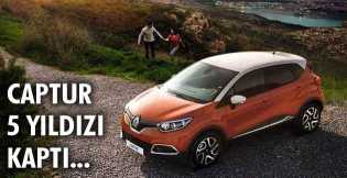 Renault Captur, 5 yıldızı kaptı