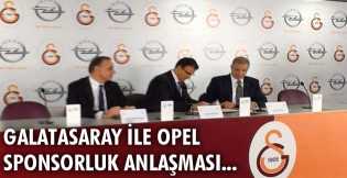 Galatasaray ile Opel sponsorluk anlaşması