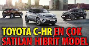 Toyota C-HR Türkiye'de en çok satılan hibrit model