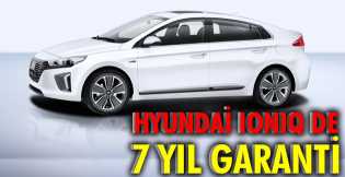 Hyundai IONIQ de 7 yıl garanti