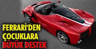 Ferrari'den çocuklara büyük destek