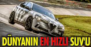 Dünyanın en hızlı SUV'u: Stelvio Quadrifoglio