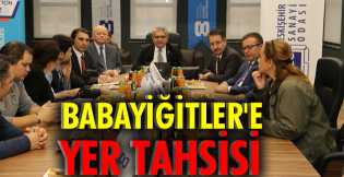 Babayiğitler'e yer tahsisi