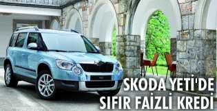 Skoda Yeti'de sıfır faizli kredi