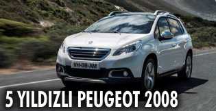 Peugeot 2008'e 5 yıldız 