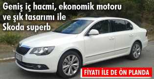 Geniş iç hacmi, ekonomik motoru ve şık tasarımı ile Skoda superb