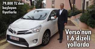 Toyota Verso'nun 1,6 dizeli yollara çıktı