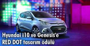 Hyundai i10 ve Genesis'e RED DOT tasarım ödülü