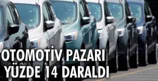 Otomotiv pazarı yüzde 14 daraldı