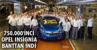 750.000'inci Opel Insignia banttan indi