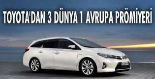 Toyota'dan 3 Dünya 1 Avrupa Prömiyeri 