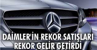 Daimler'in rekor satışları, rekor gelir getirdi