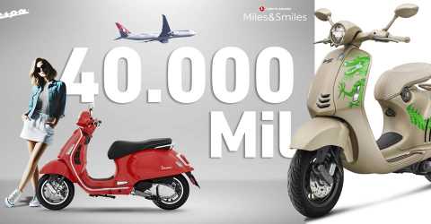 Vespa ve Miles&Smiles’tan büyük kampanya