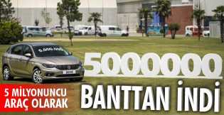 Tofaş, 5 milyonuncu aracını üretti